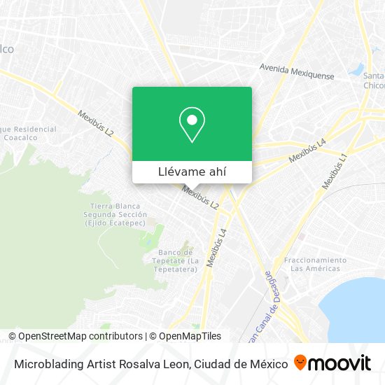 Mapa de Microblading Artist Rosalva Leon