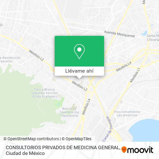 Mapa de CONSULTORIOS PRIVADOS DE MEDICINA GENERAL