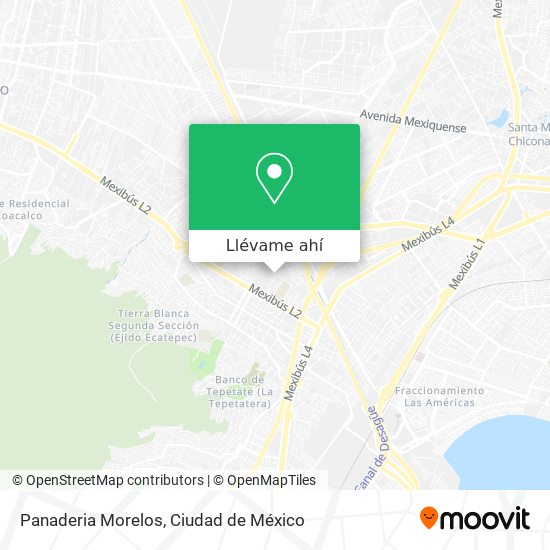 Mapa de Panaderia Morelos