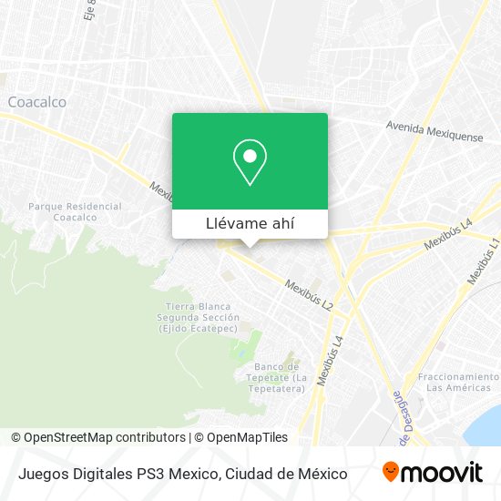 Mapa de Juegos Digitales PS3 Mexico