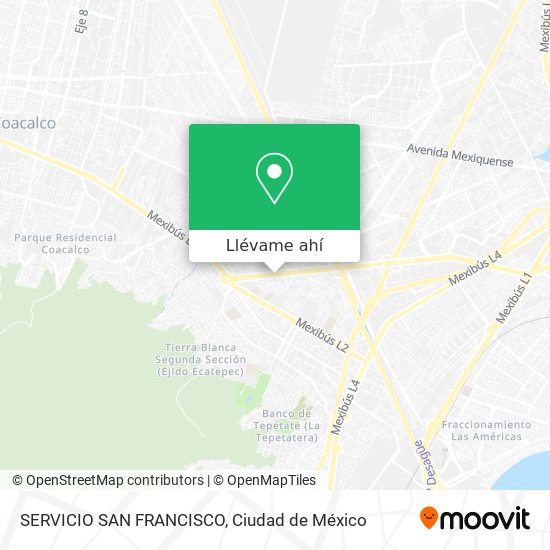 Mapa de SERVICIO SAN FRANCISCO