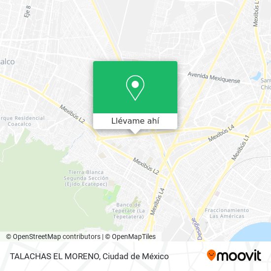 Mapa de TALACHAS EL MORENO