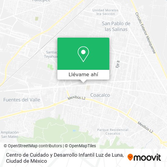 Mapa de Centro de Cuidado y Desarrollo Infantil Luz de Luna