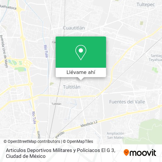 Cómo llegar a Articulos Deportivos Militares y Policiacos El G 3 en  Cuautitlán Izcalli en Autobús o Tren?