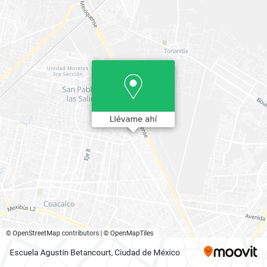 Mapa de Escuela Agustín Betancourt