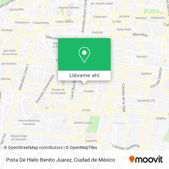 Mapa de Pista De Hielo Benito Juarez