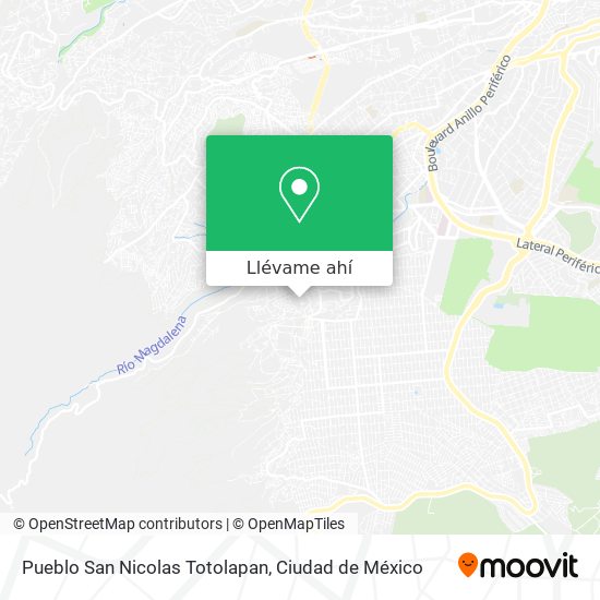 Cómo llegar a Pueblo San Nicolas Totolapan en Cuajimalpa De Morelos en  Autobús?