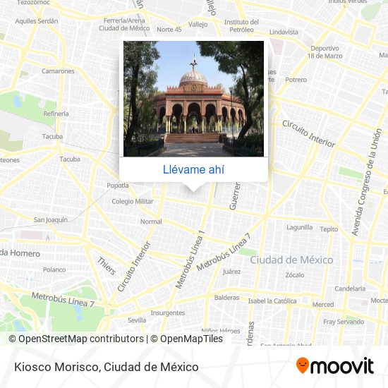 Mapa de Kiosco Morisco