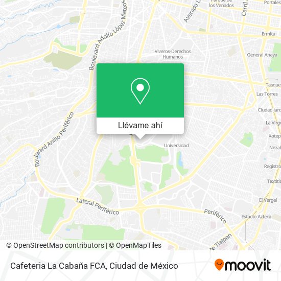 Mapa de Cafeteria La Cabaña FCA