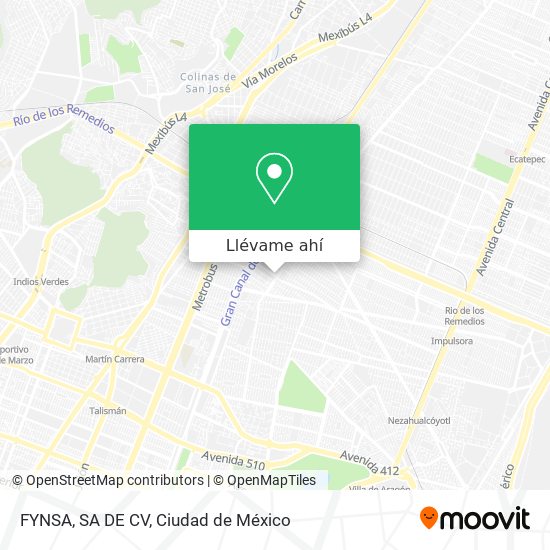 Mapa de FYNSA, SA DE CV