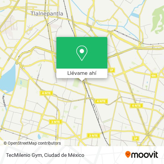 Mapa de TecMilenio Gym