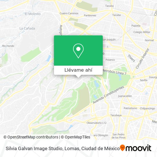 Mapa de Silvia Galvan Image Studio, Lomas
