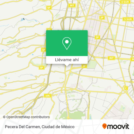 Mapa de Pecera Del Carmen