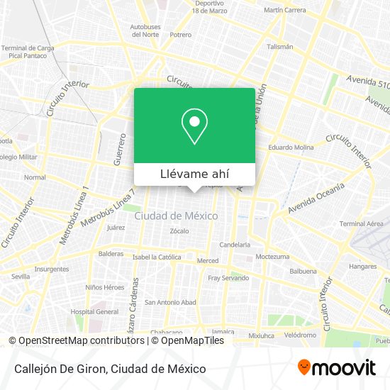 Mapa de Callejón De Giron