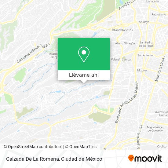 Mapa de Calzada De La Romeria