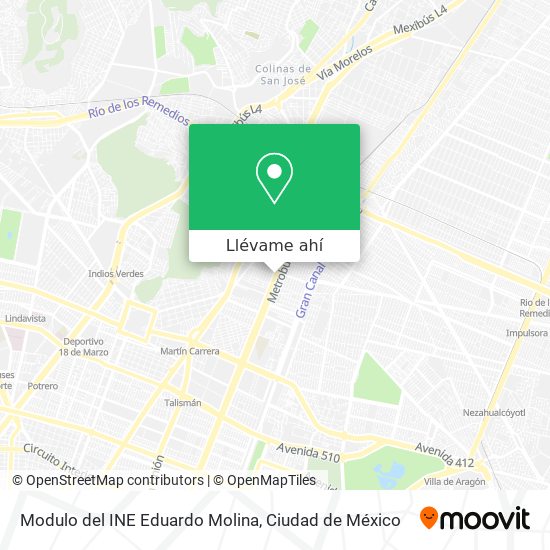 Mapa de Modulo del INE Eduardo Molina