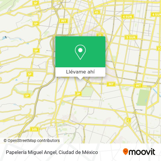 Mapa de Papelería Miguel Angel