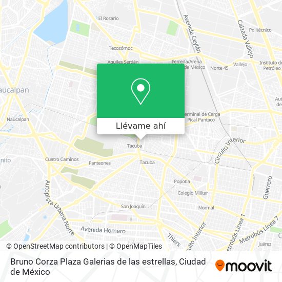 Mapa de Bruno Corza Plaza Galerias de las estrellas