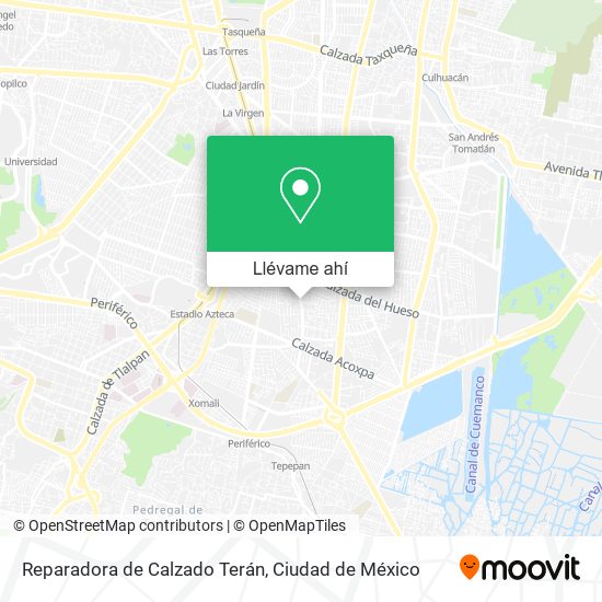 Mapa de Reparadora de Calzado Terán