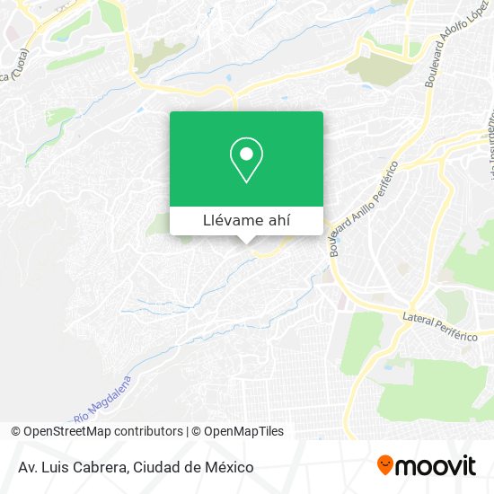 Mapa de Av. Luis Cabrera
