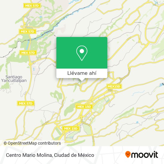 Mapa de Centro Mario Molina