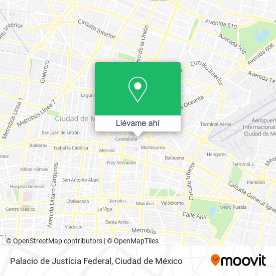 Mapa de Palacio de Justicia Federal