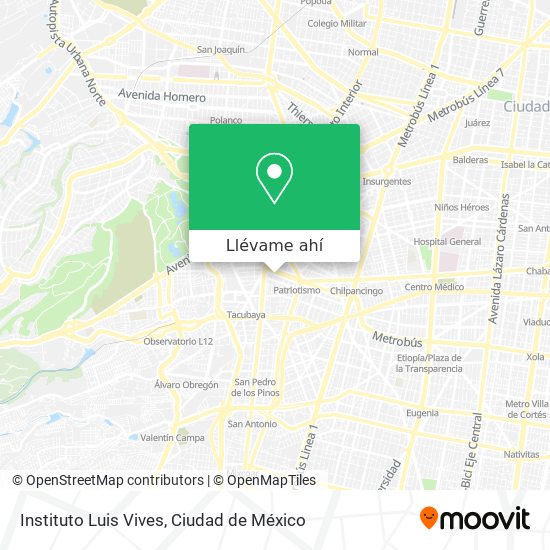 Mapa de Instituto Luis Vives