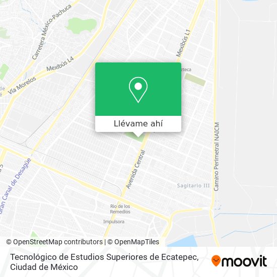 Mapa de Tecnológico de Estudios Superiores de Ecatepec