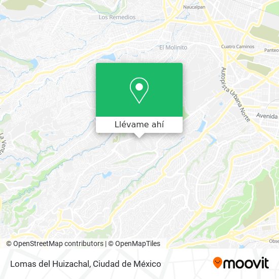 Mapa de Lomas del Huizachal