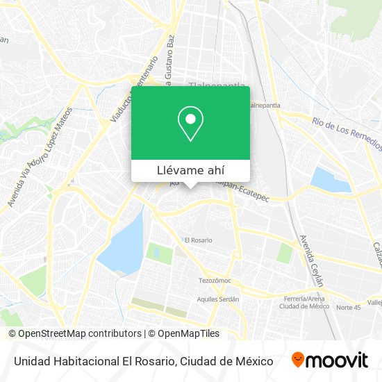 Mapa de Unidad Habitacional El Rosario