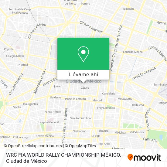 Mapa de WRC FIA WORLD RALLY CHAMPIONSHIP MÉXICO