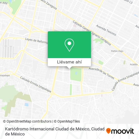 Mapa de Kartódromo Internacional Ciudad de México