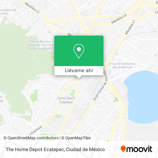 Mapa de The Home Depot Ecatepec