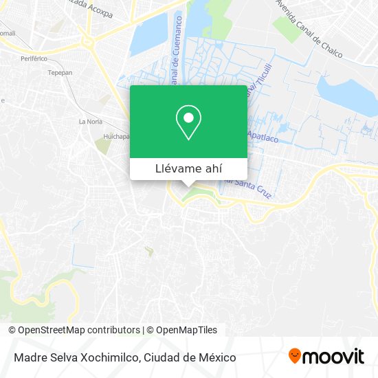 Mapa de Madre Selva Xochimilco