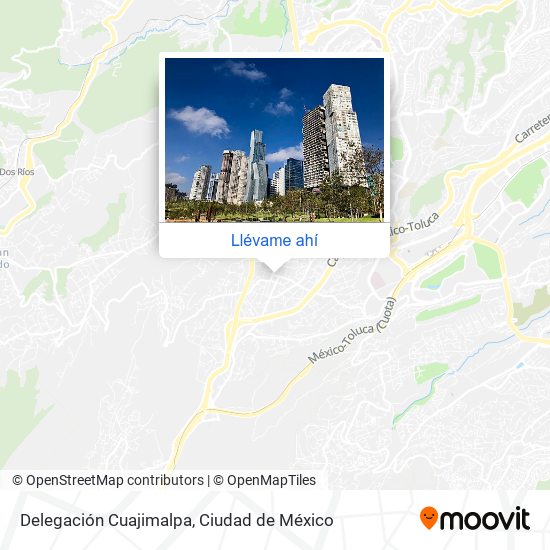 Mapa de Delegación Cuajimalpa