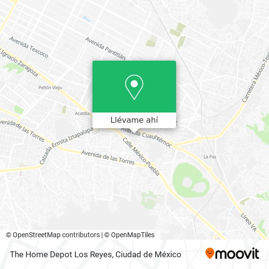 Mapa de The Home Depot Los Reyes