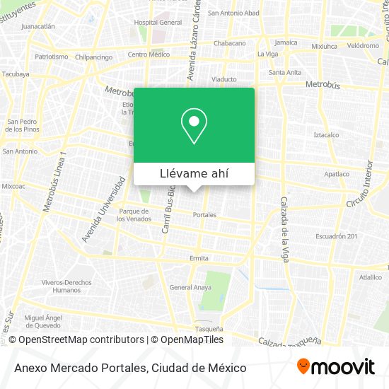 Mapa de Anexo Mercado Portales
