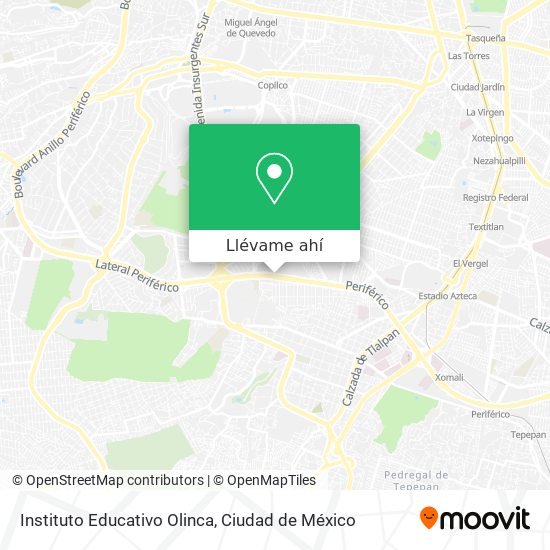 Mapa de Instituto Educativo Olinca