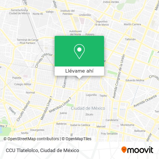 Mapa de CCU Tlatelolco