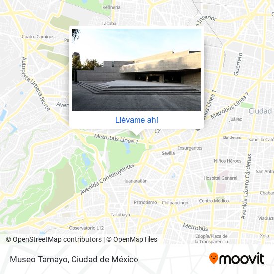 Cómo llegar a Museo Tamayo en Azcapotzalco en Autobús o Metro?