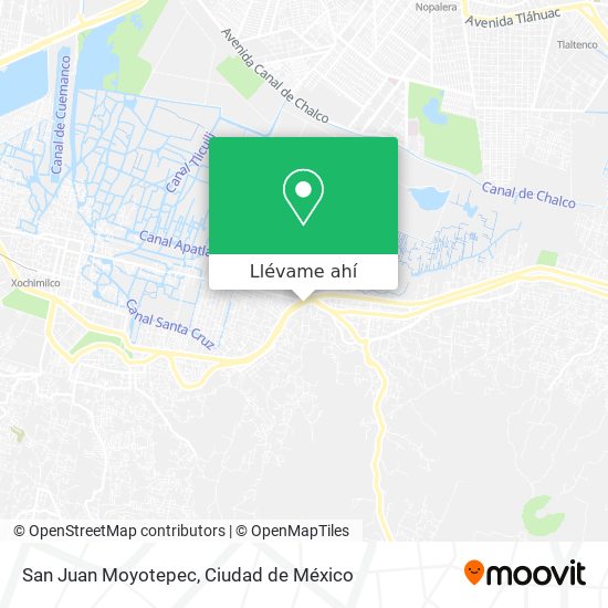 Mapa de San Juan Moyotepec