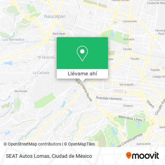 Mapa de SEAT Autos Lomas