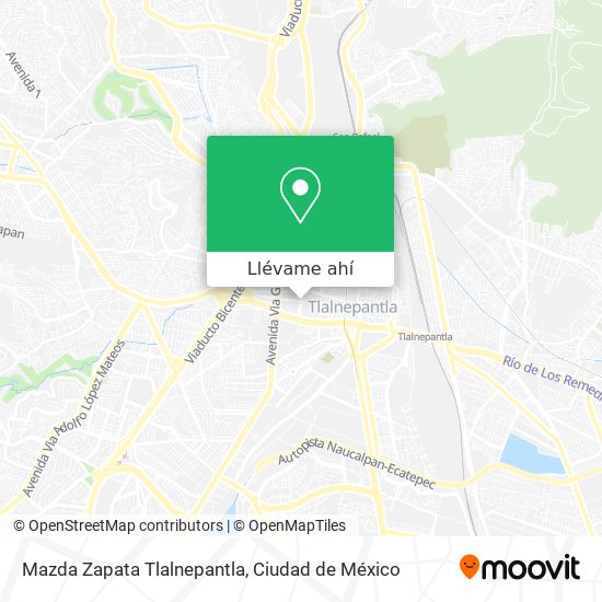 Mapa de Mazda Zapata Tlalnepantla