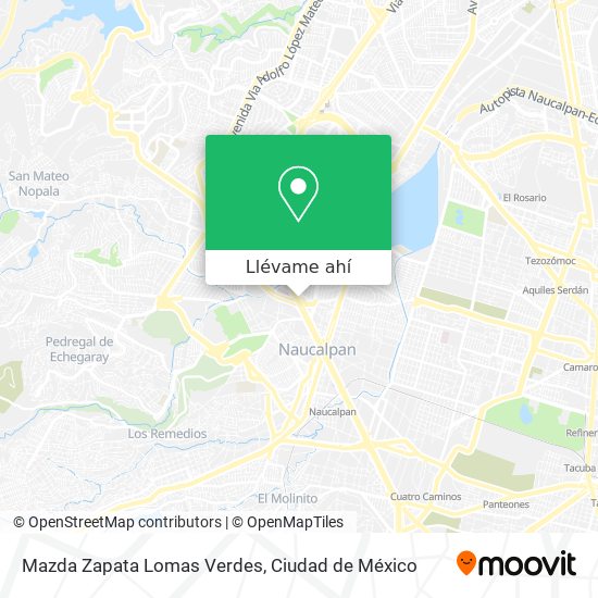 Mapa de Mazda Zapata Lomas Verdes