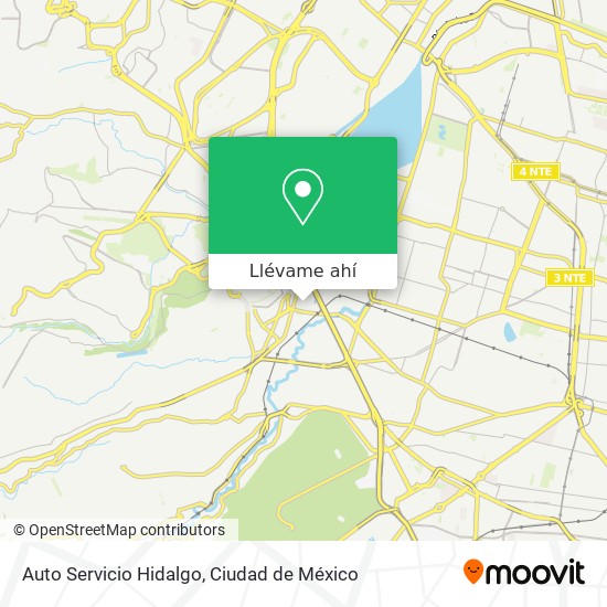 Mapa de Auto Servicio Hidalgo