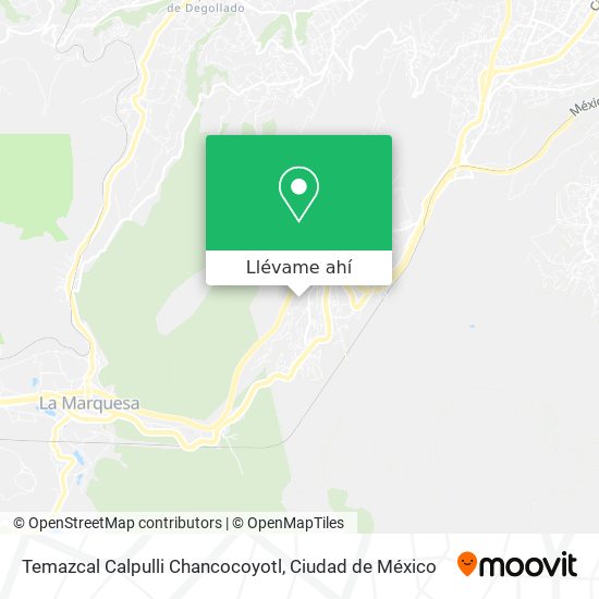 Mapa de Temazcal  Calpulli Chancocoyotl