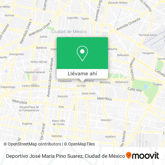 Mapa de Deportivo José María Pino Suarez