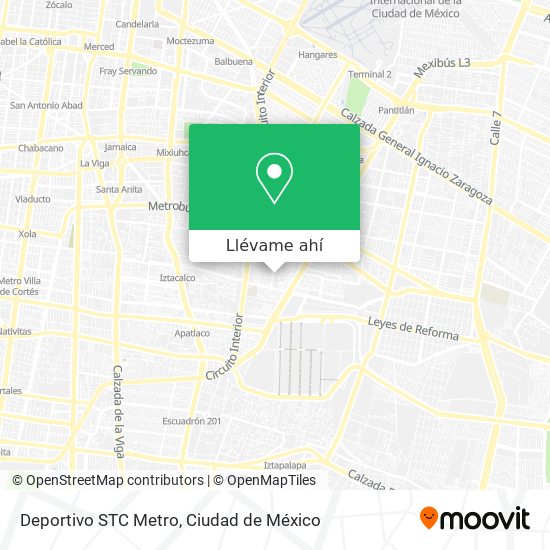 Mapa de Deportivo STC Metro