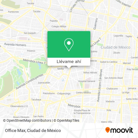 Mapa de Office Max