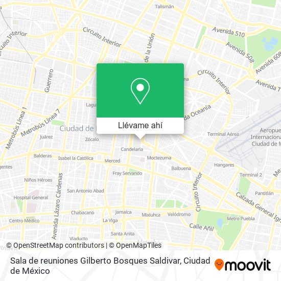 Mapa de Sala de reuniones  Gilberto Bosques Saldivar